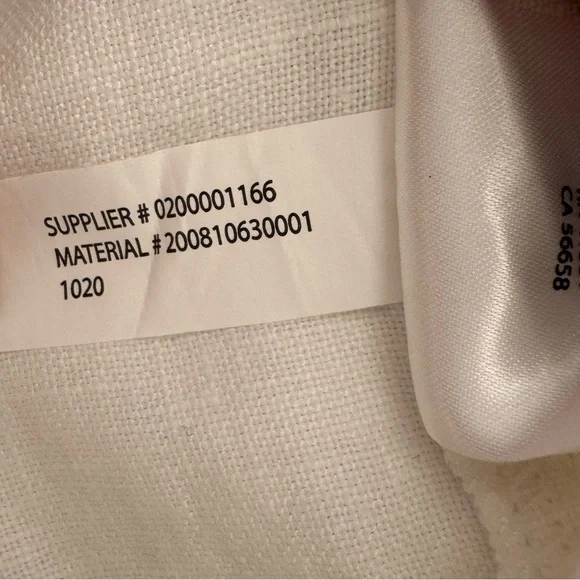 Lauren Ralph Lauren Linen Cropped Pants White High Rise Suggested Size 14 - Picture 6 of 8